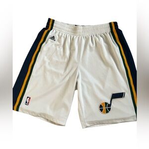 Adidas NBA Utah Jazz Basketball Swingman Shorts Men's Size L Front Back Logo